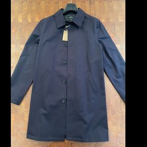 APC City Mac (Mac Ville) Rain Coat -Navy -Small